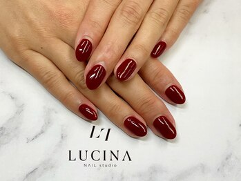 C-856 ボルドーワンカラーネイル