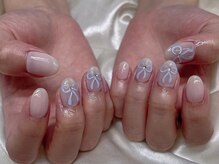 インザピンクリリー(in the pink LILY)/ぷっくりリボンネイル/担当赤木