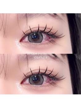 クレビア(CreBiA)/フラットラッシュ/目尻長め