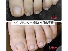 ネイルサロンアンドスクール マロウブルー(mallow blue)の雰囲気（当店ではネイルケア・フットケアにも力を入れております）