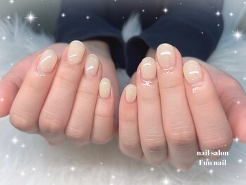 ファンネイル 南森町店(Fun nail)の写真/【何度も通いたくなるお手頃価格◎】OLさんにおすすめのシンプルア-ト多数♪ワンカラ-¥4000/定額ア-ト¥4400