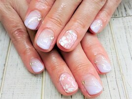 ふんわり桜ネイル