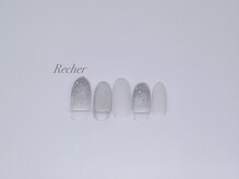 ネイルサロンリシェ 烏丸御池(Recher)/結晶×オフィスグレー
