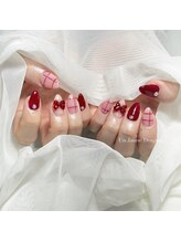 アン ジョーヌドラゴ/【自爪ネイル】リボンネイル