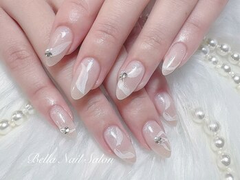 ベラーネイルサロン(Bella Nail Salon)/持ち込みデザイン　リボンネイル