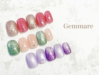 キラキラマグネットネイル