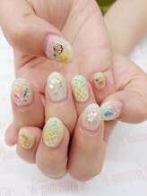 ネイリシャス(NAILICIOUS)/手描きマリンフルーツ♪