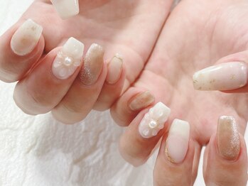 08ネイル(08 nail&school)/ぷくぷくフラワー☆