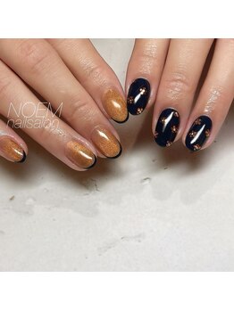 ノエム ネイルサロン(NOEM)/ホロフラワー×マグネット