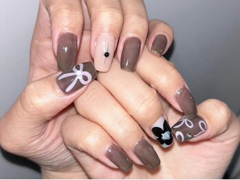 アイネイルズ 梅田店(I nails)/Y2K リボンデザイン¥9700