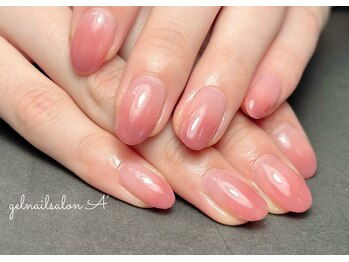 ピンクグラデーション/艶々