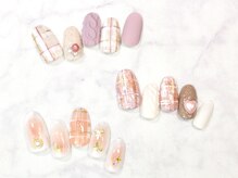 ハッピービューティー(Happy Beauty)/ツイードチェックネイル