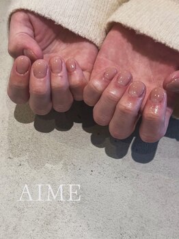アイム(AIME)の写真/【メンズネイル】￥5500～シンプルからデザインまで◎持込画像OK！指先まで美しくして洗練された印象へ