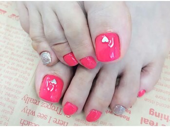 ネイルエルーシェ 立川店(Nail Ercher)/フット/ラインストーン