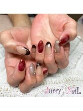 ジュリーネイル 所沢店/赤べっ甲アート