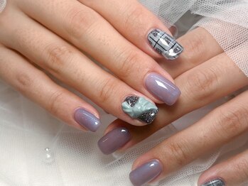 ジョアネイル(JOA Nail)/リボン/チェックネイル/キュート