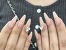 夏休み限定【HAND★学割 10000円】チップ長さだしワンカラー/ラメグラ[梅田]