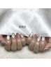 【HAND】上品で華やかに☆《マグネットネイル/フラッシュネイル》¥6600