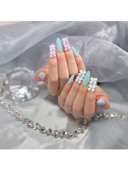 エヌ ネイルスタジオ(N nail studio)/長さだしフル+持ち込み~6本