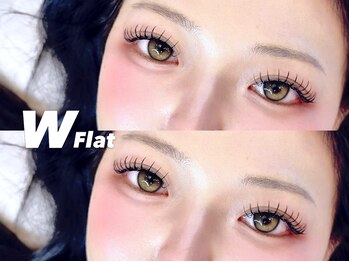 ブロウミー 大宮西口店(browme)の写真/【大宮駅徒歩4分☆駅近】WフラットでボリュームUP!夏の湿気に負けない最強まつげ☆持続力◎
