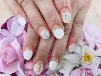 ディーネイル 天王寺(D-nail)/【小山】フラワー♪夏ネイル
