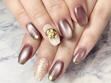 ヘアーアンドネイル ルシア(Hair&Nail Lucia)/マグネット×ミラーネイル！