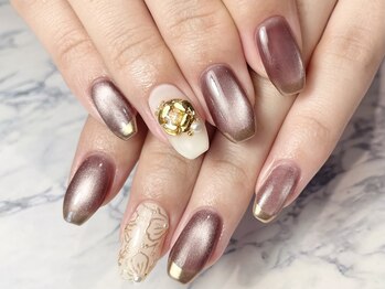ヘアーアンドネイル ルシア(Hair&Nail Lucia)/マグネット×ミラーネイル!