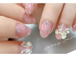 キュートなリボンネイル