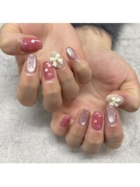 2025春ネイル【ガーリーネイル】