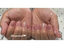 フロージュ ネイル(florjyu nail)/ワンカラーワンポイントnail
