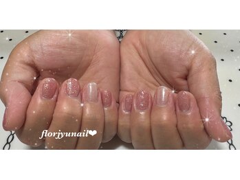 フロージュ ネイル(florjyu nail)/ワンカラーワンポイントnail