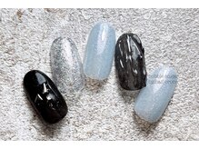 バブル シュガー バイ ネイルクローネ(bublle sugar by.nail crone)/モノトーンネイル