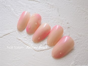 ネイルサロン ブランシュール(Nail Salon Blancheur)/ちゅるんと桃ネイル