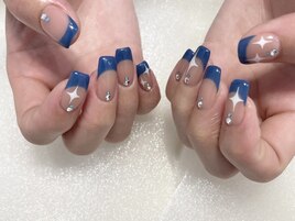 韓国ネイル×フレンチ