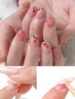 シンデレラジェル(シンデレラGEL)の写真/【バレンタイン】甘くなりすぎない大人可愛いデザインをご用意♪さりげないハートやチョコカラーで特別感を