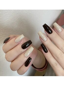 クイーンズビューティーサロン 新宿本店(Queen's beauty salon)/チップ　ワンカラー　カラー追加