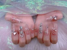 スノーネイルサロン 新宿店(Snow nail salon)/リボン/埋め尽くし