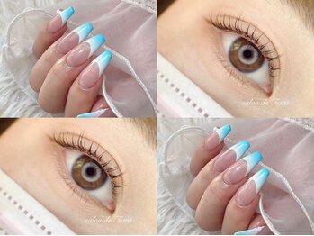 サロン ド ティアラ(salon de Tiara)の写真/＼アイメニューが復活しました！／眉毛、まつ毛、耳つぼジュエリー・ネイルメニュー同時施術できます☆