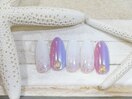 ☆オーロラパウダーネイル☆