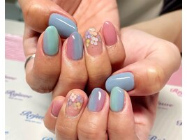 春らしいホロネイル☆