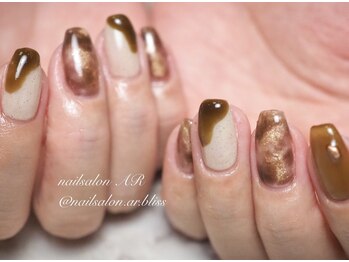 ネイルサロンアンドスクール エーアール(AR)/砂ジェルの相性抜群！ニュアンス