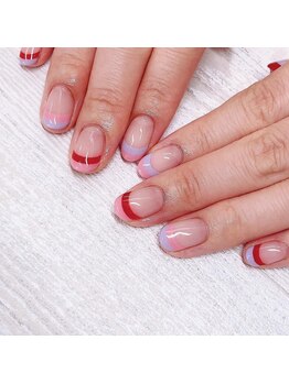 ナチュラルネイル 志木東口店(Natural nail)/ダブルカラーフレンチ