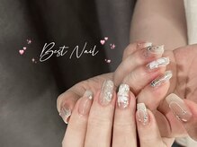 ベストネイル 池袋東口店(Best Nail)/上品なフレンチ　クロムネイル