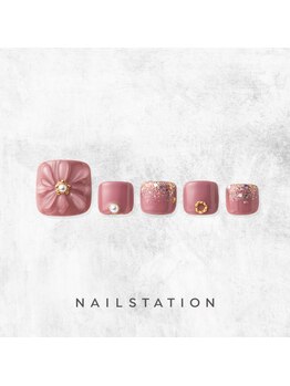ネイルステーション リンクスウメダ店(NAIL STATION)/フラワーネイル／パラジェル