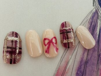 定額アートチェックリボン