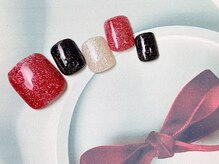 ネイルサロン&スクール ジーナ(GINA)/うるつやラメワンカラー