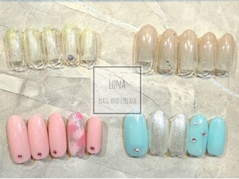 ネイルアンドまつ毛エクステ ルーナ 八王子店の写真/指先を綺麗に見せるカラーでシンプルながらも存在感◎美フォルムで満足度高い仕上がりに！パラジェル対応◎