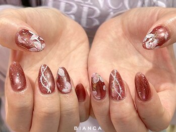 ビアンカ 栄店(Bianca)/【2026春限定デザイン】桜ネイル
