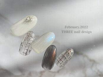 スリー(THREE)/Feb.2022/nail design