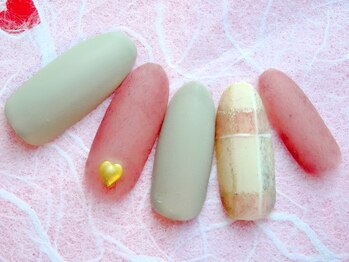 ラルネイル 大宮(Lull. nail)/#チェック柄#マットコート